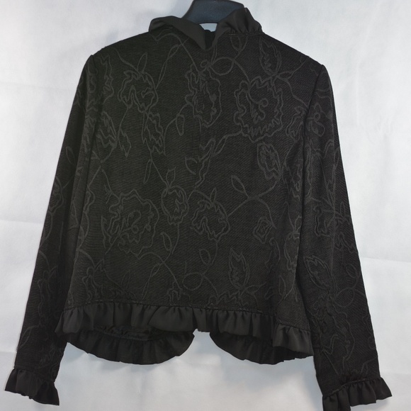 Black Jacket with Frills SZ L Tres You - Picture 6 of 9
